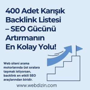 400 Adet Karışık Backlink Listesi