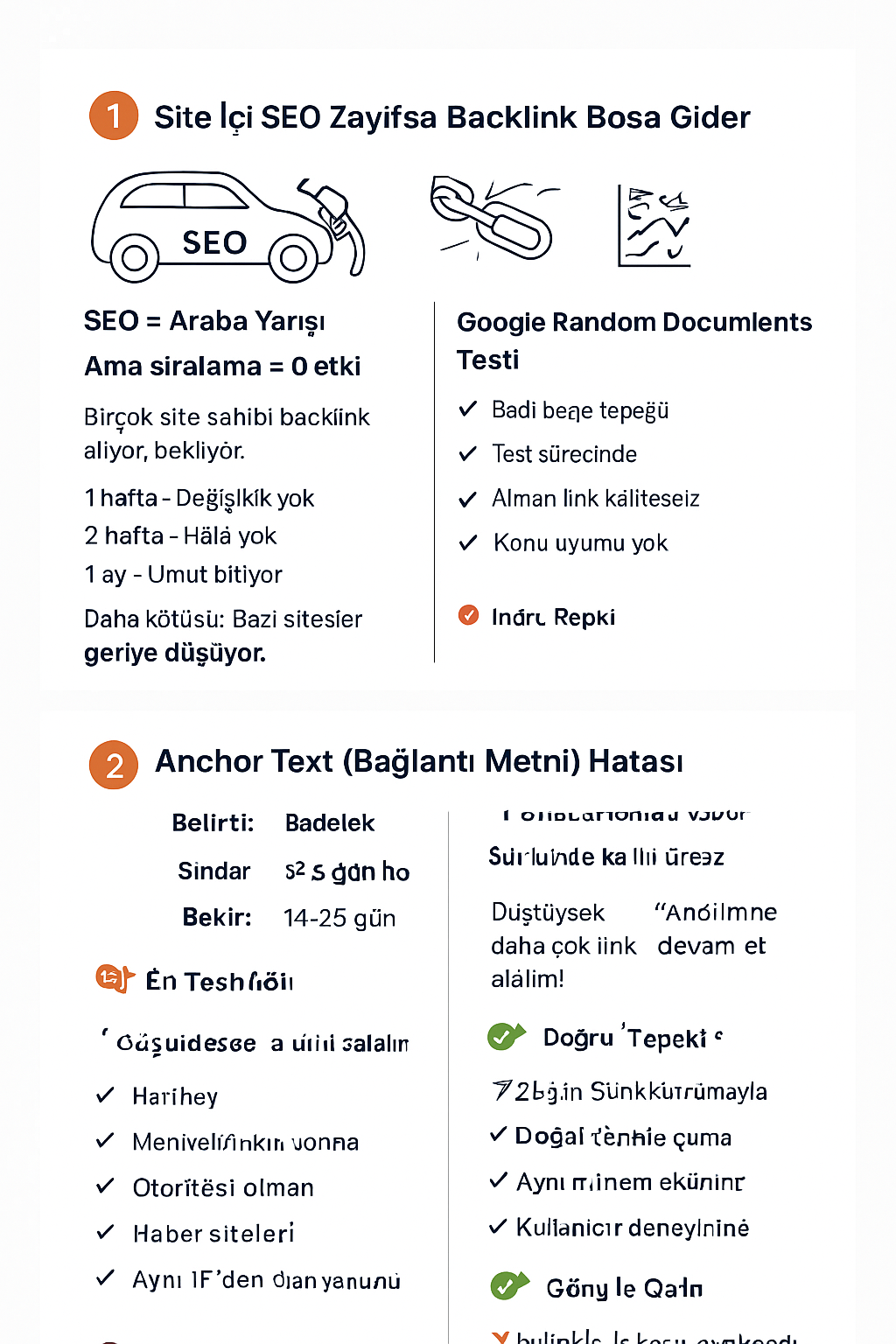 Neden Aldığınız Backlinklerin Çoğu İşe Yaramıyor, Site İçi SEO, Anchor Text, Dalgalanma Algoritması, Alınan Backlinklerin Kalitesiz Olması