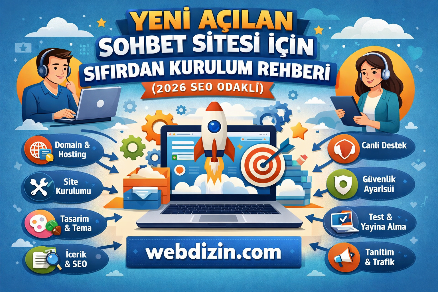 Yeni Açılan Sohbet Sitesi İçin Sıfırdan Kurulum Rehberi (2026 SEO Odaklı)