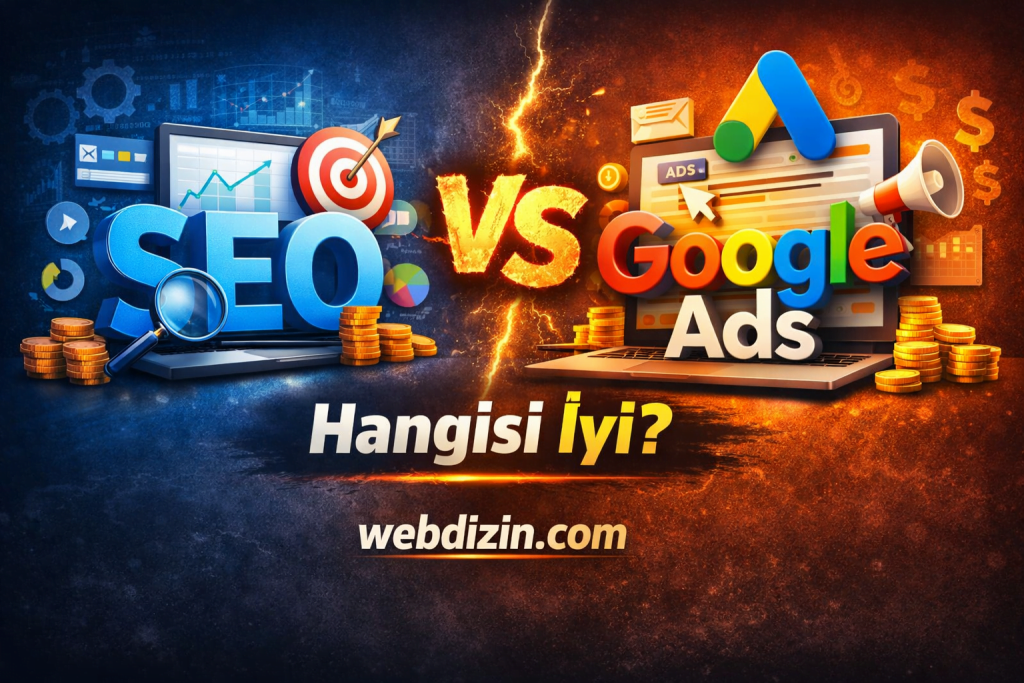 SEO (Arama Motoru Optimizasyonu) ve Google Ads, Hangisi İyi, SEO (Arama Motoru Optimizasyonu) ve Google Ads, SEO Vs. Ads, SEO mu Google Ads mi? 2026'da Hangisi Daha Karlı ve Daha Etkili?,